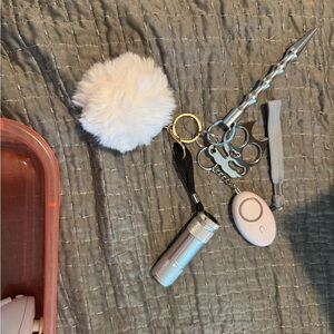 White and Silver Women's Accessory Set